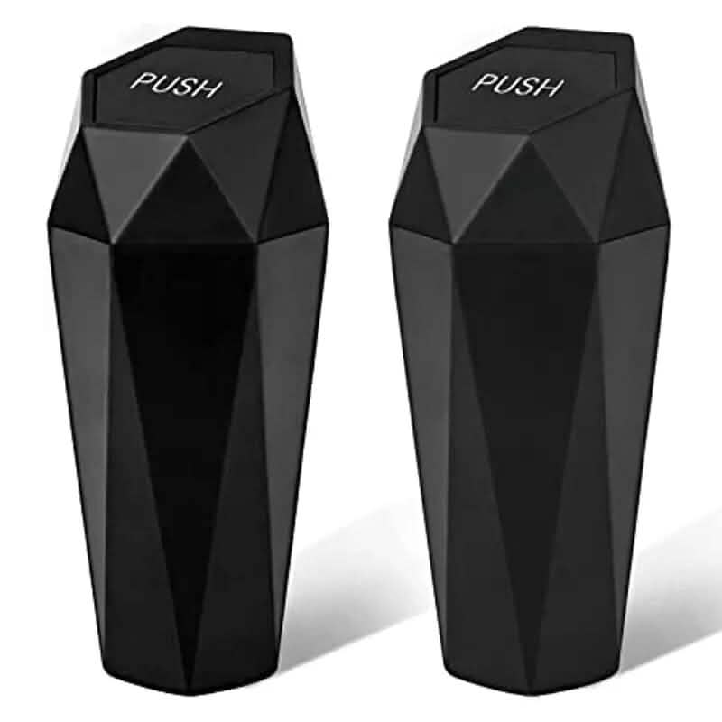2-Piece: Compact Car Mini Trash Can