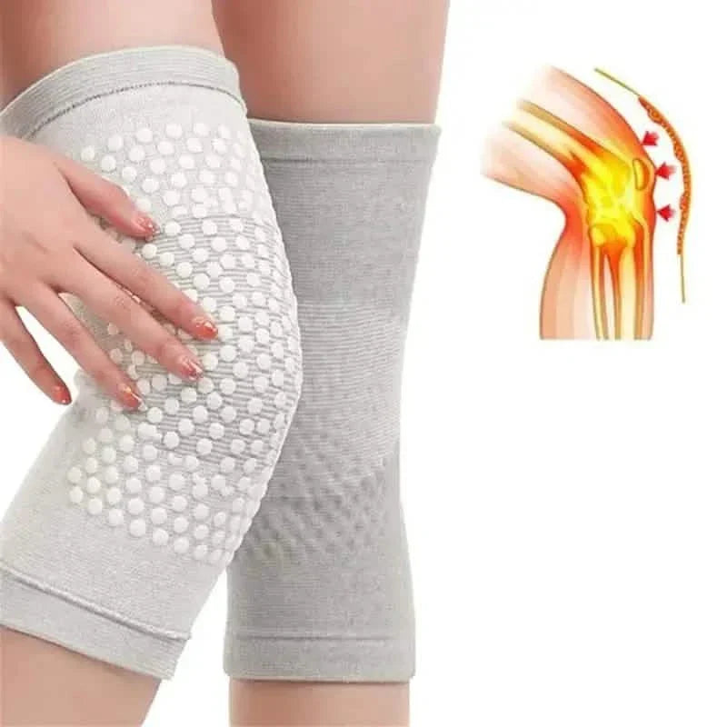 2-Pieces: Self Heating Support Knee Pads Elbow Brace Warm