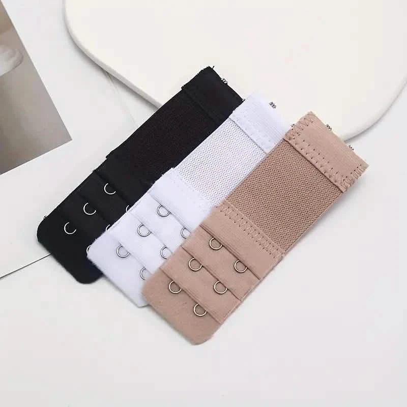 3-Pieces: Adjustable 2-Hook Bra Strap Extenders