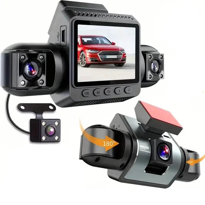 360° Car Drive Recorder – Night Vision, 1080p, 4-Channel
