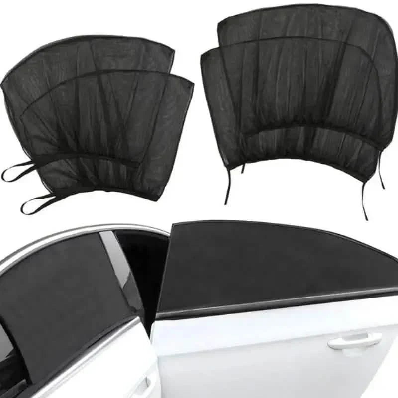 4-Piece Set: Car Window Shades For Front And Back Window