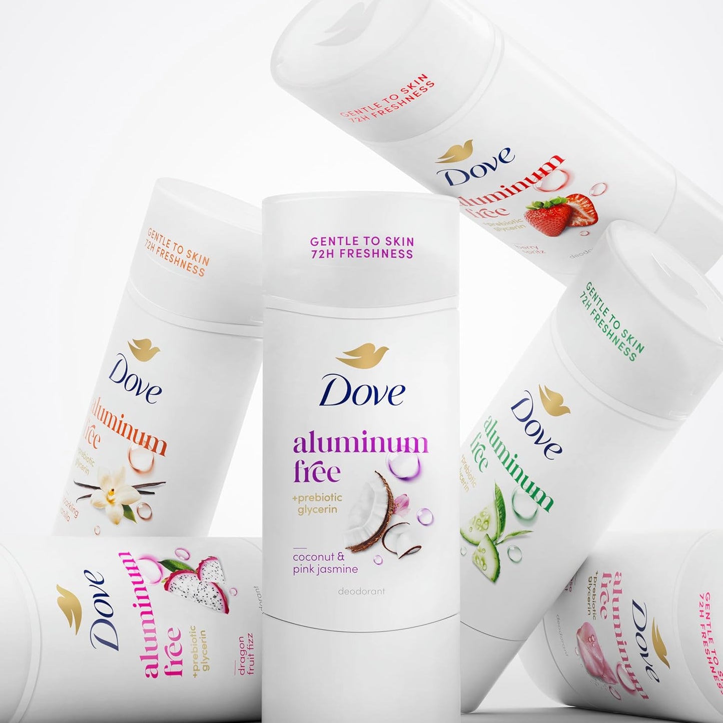 Dove Deodorant Stick Cucumber & Green Tea for 72 Hour Odor Protection Aluminum Free 2.4 oz