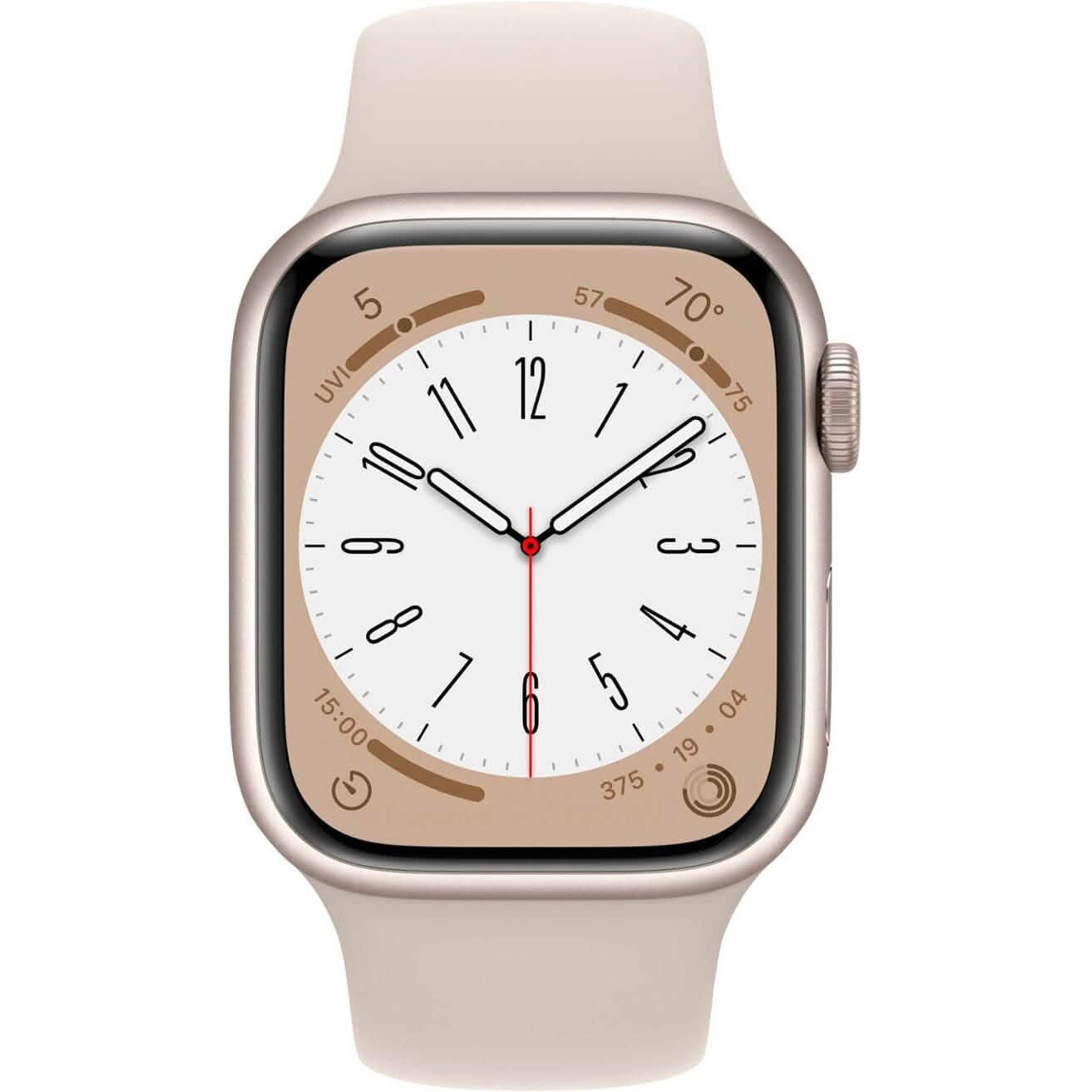 Apple Watch Series 8 (GPS) 41mm Aluminum Case with Sport Band - S/M (Refurbished)