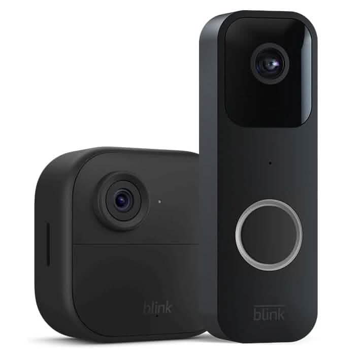 Blink Video Doorbell + 1 Outdoor 4 smart security camera (4th Gen) with Sync Module 2 (Refurbished)
