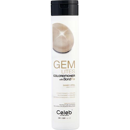 CELEB LUXURY by Celeb Luxury GEM LITES COLORDITIONER WITH BONDFIX SANDY OPAL 8.25 OZ