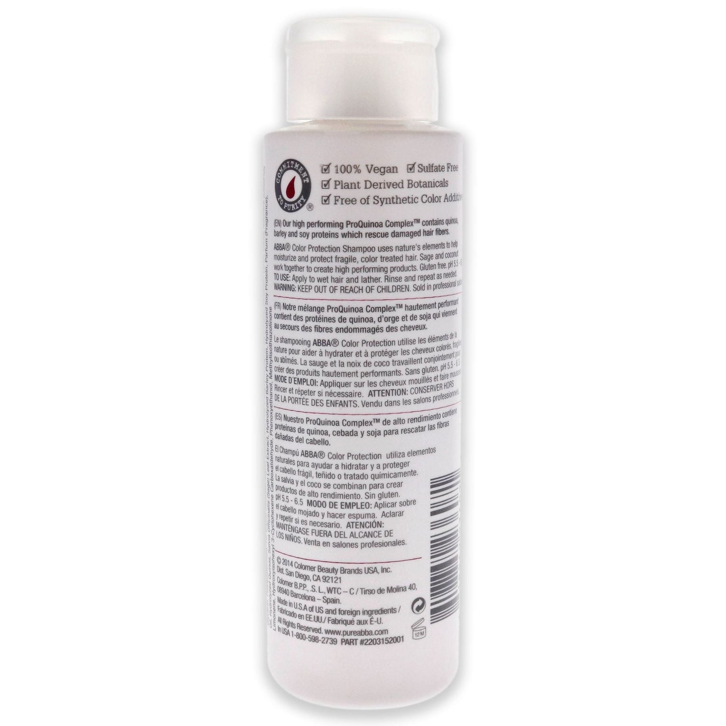 Color Protection Shampoo by ABBA for Unisex - 8 oz Shampoo