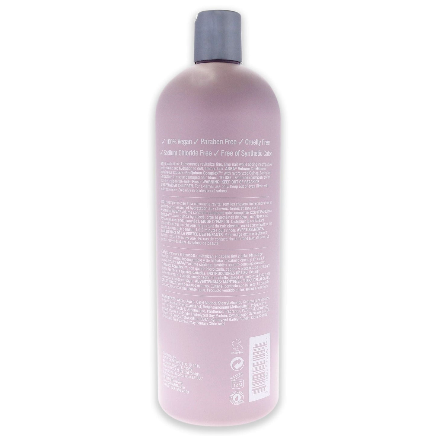 Volume Conditioner by ABBA for Unisex - 32 oz Conditioner