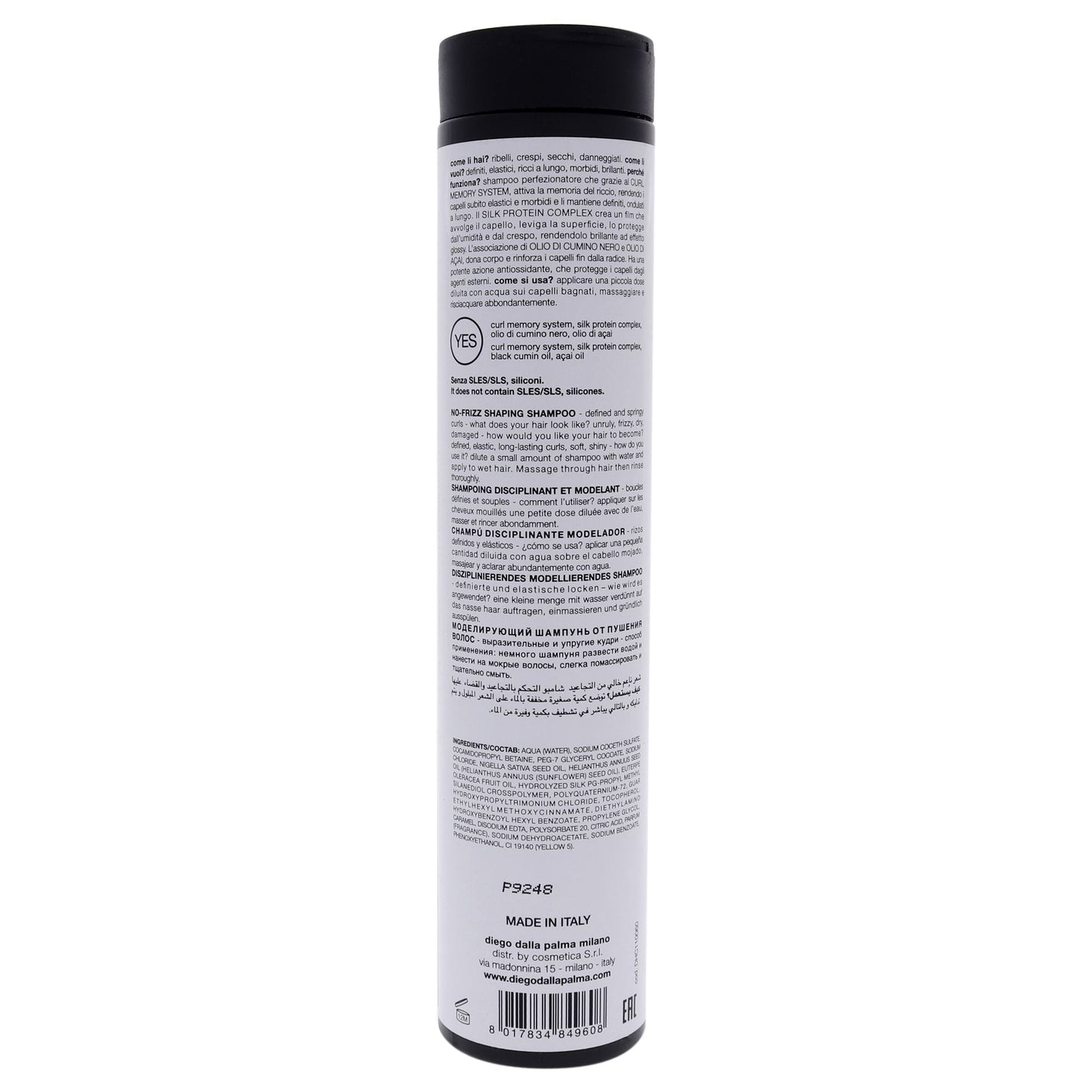 Orgoglioriccio No-Frizz Shaping Shampoo by Diego Dalla Palma for Unisex - 8.5 oz Shampoo