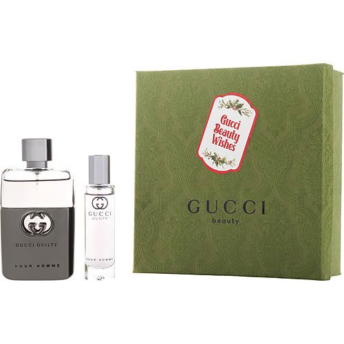 GUCCI GUILTY POUR HOMME by Gucci EDT SPRAY 1.6 OZ & TRAVEL SPRAY 0.5 OZ