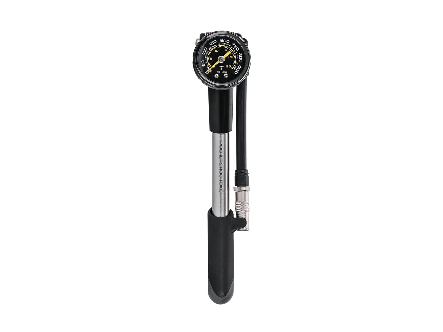 Topeak 360 PSI/24.8 Bar Pocket Shock DXG With Dial Gauge Black/Silver