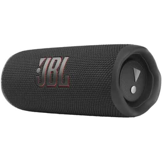 JBL FLIP 6 Waterproof Portable Speaker Bundle with gSport Carbon Fiber Case (Black) (Refurbished)