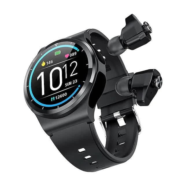 Smart Watch with Earbuds 1.28 inch Waterproof Bluetooth Fitness Watch