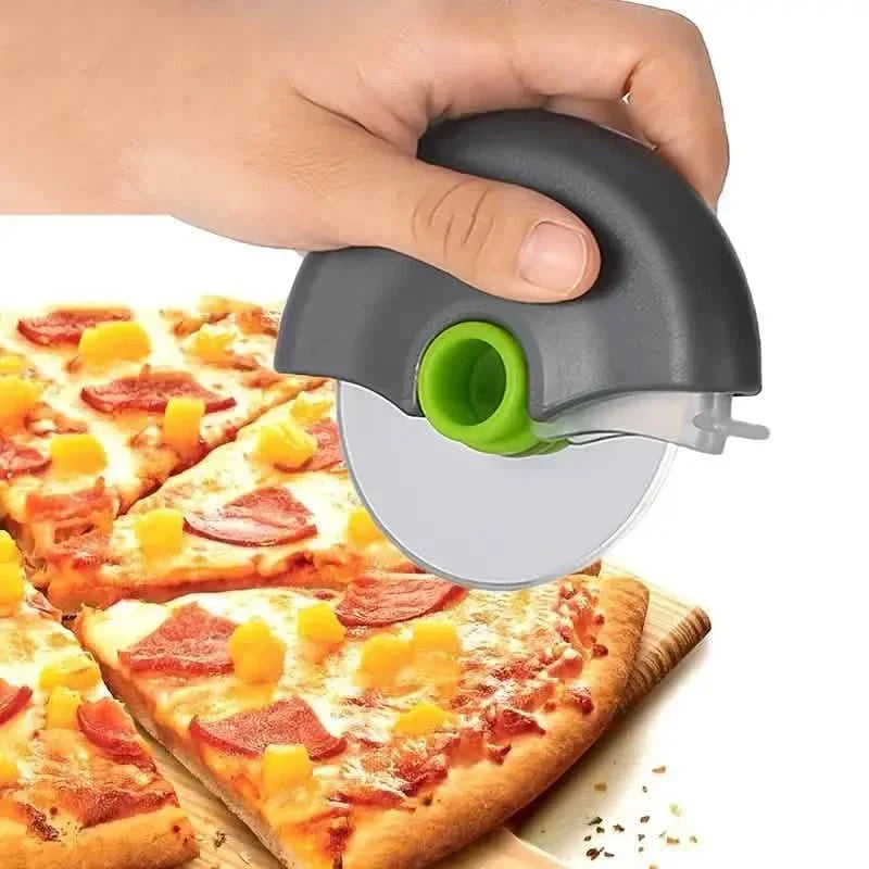Stainless Steel Round Wheel Cutter with Lid