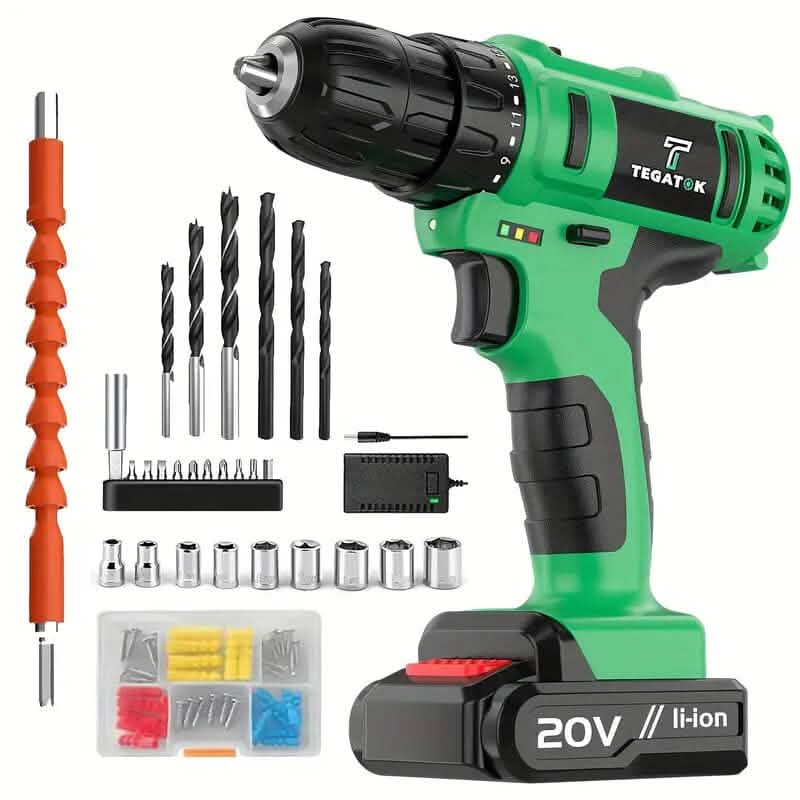 Tegatok 20V Cordless Drill Set