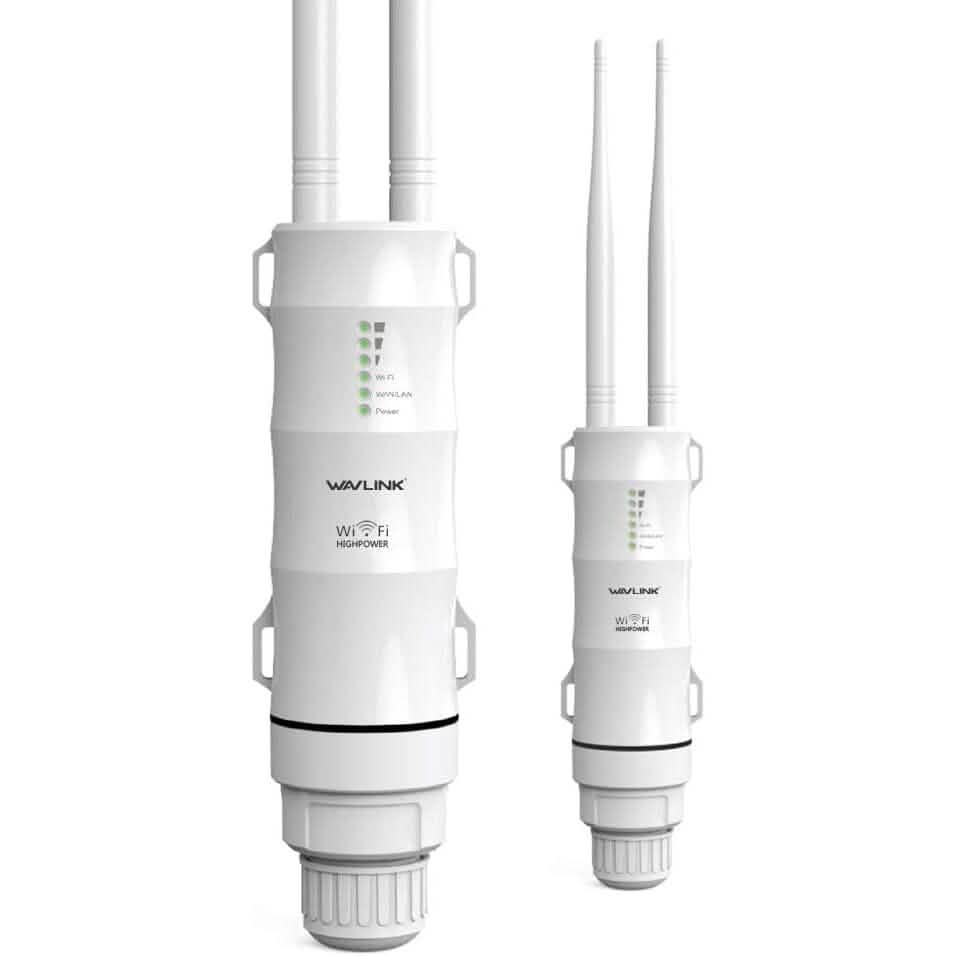 WAVLINK Outdoor WiFi Range Extender AC600 High Power Weatherproof Outdoor WiFi Extender (Refurbished)