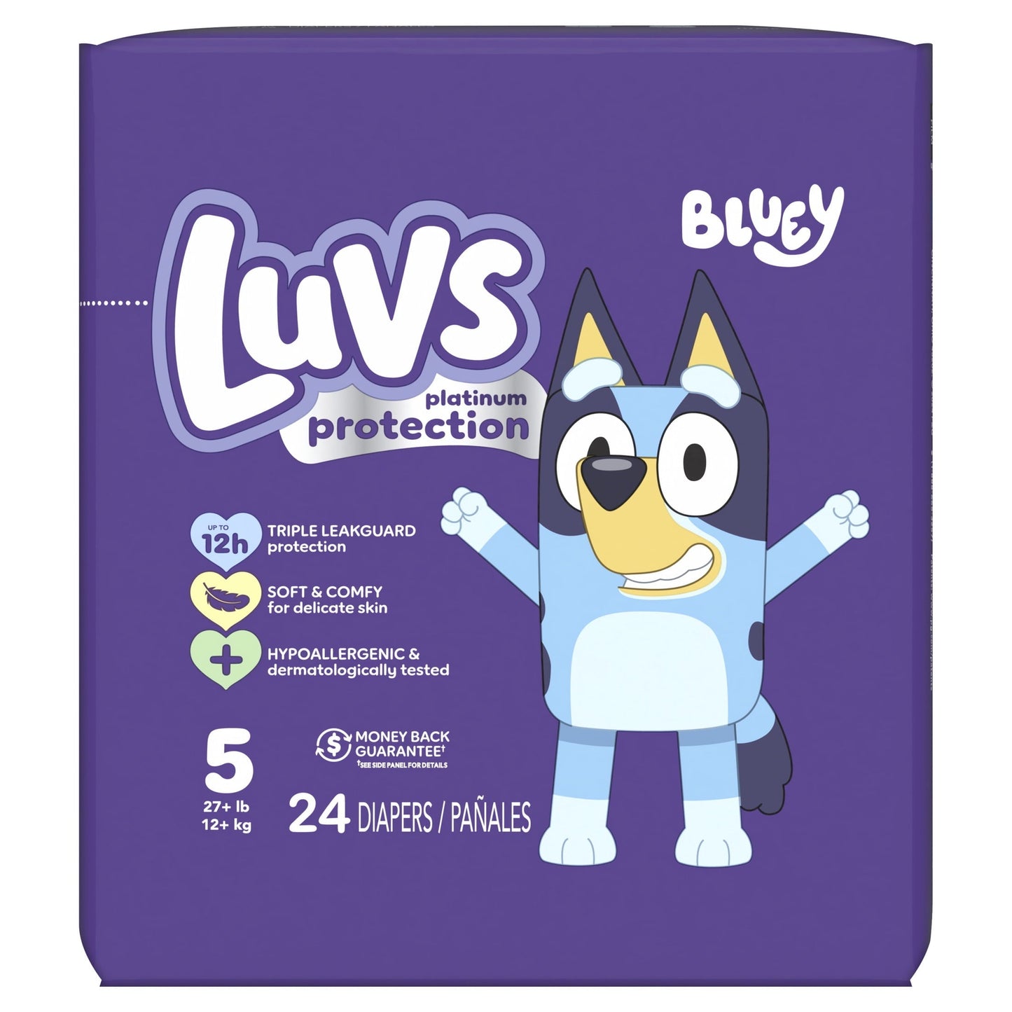Luvs Platinum Protection Baby Diapers Size 5, 24 Count