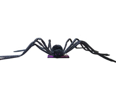 50" Posable Black Glitter Spider Halloween Prop