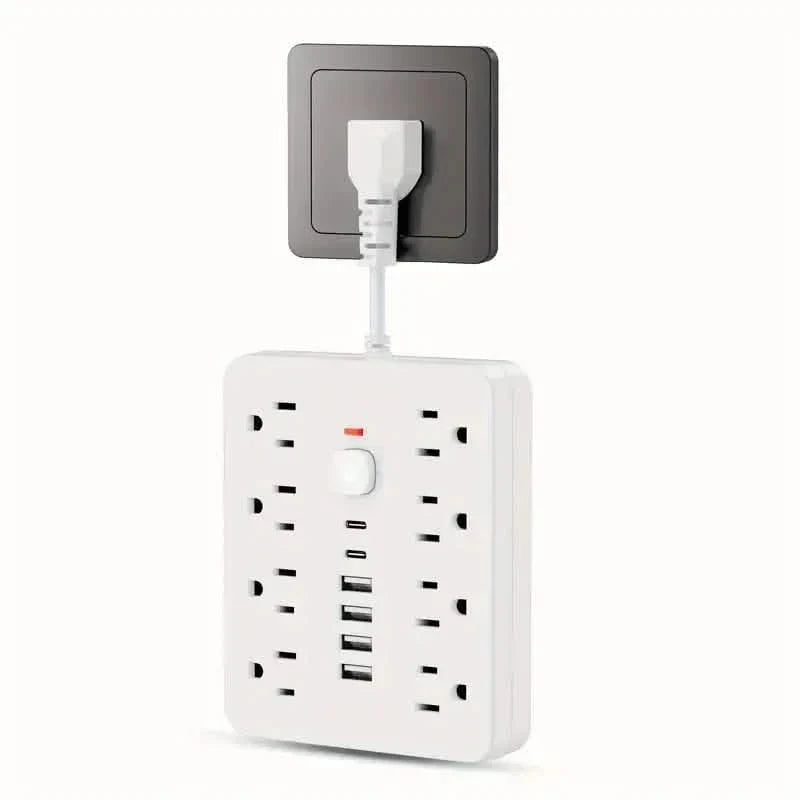 14-in-1 Power Strip With 4 USB Outlets, 2 Type-C Outlet and 8 AC Socket Outlets