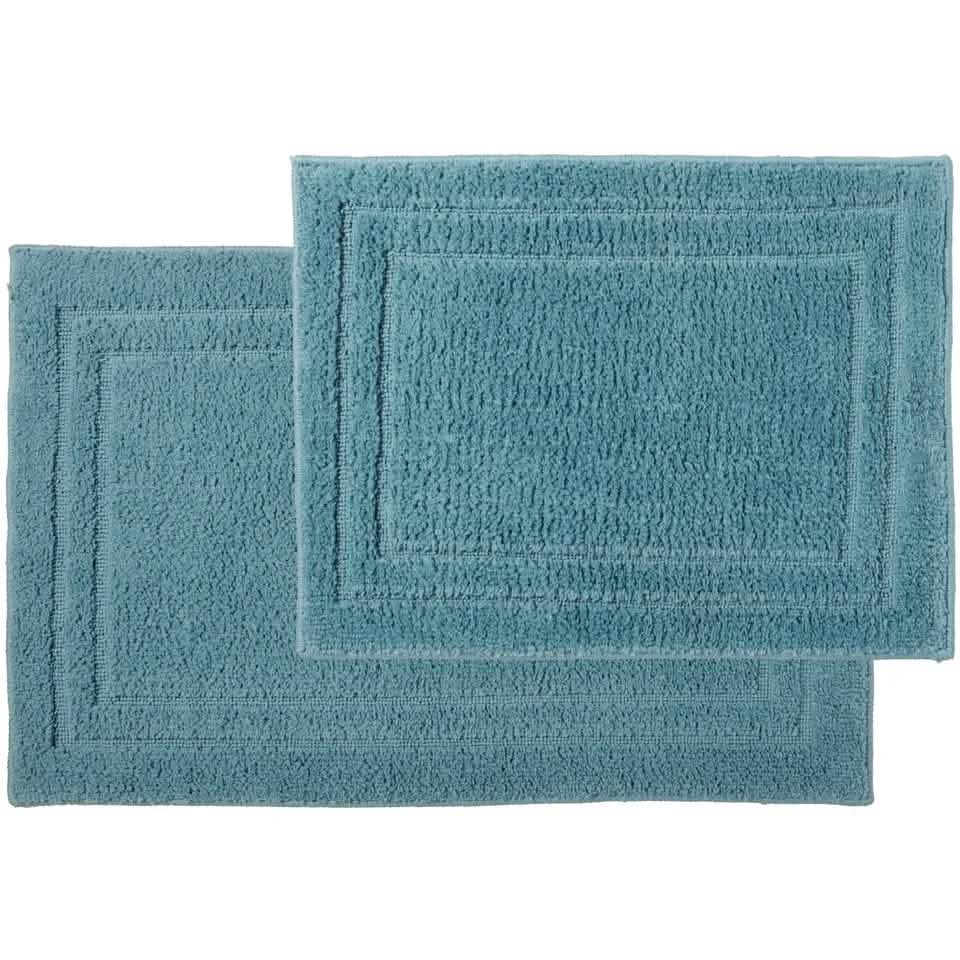 2-Piece: Bibb Home Microfiber Shag Bath Mat Set