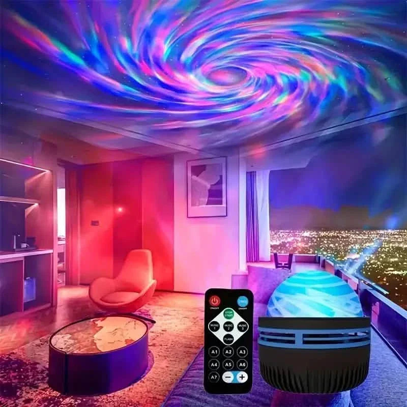 2-in-1 Northern Lights and Ocean Wave Projector with Enchanting Starry Sky Lights