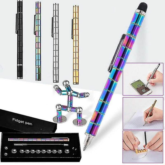 2-Pack: Decompression Magnet Metal Pen