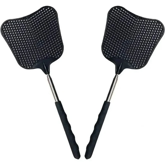 2-Pieces: Heavy Duty Telescopic Fly Swatter Set