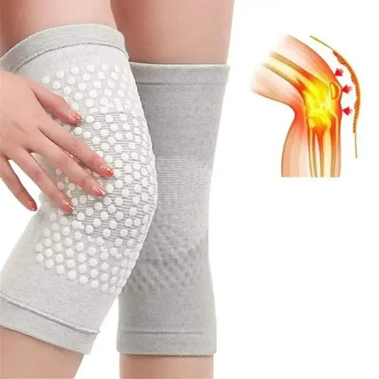 2-Pieces: Self Heating Support Knee Pads Elbow Brace Warm