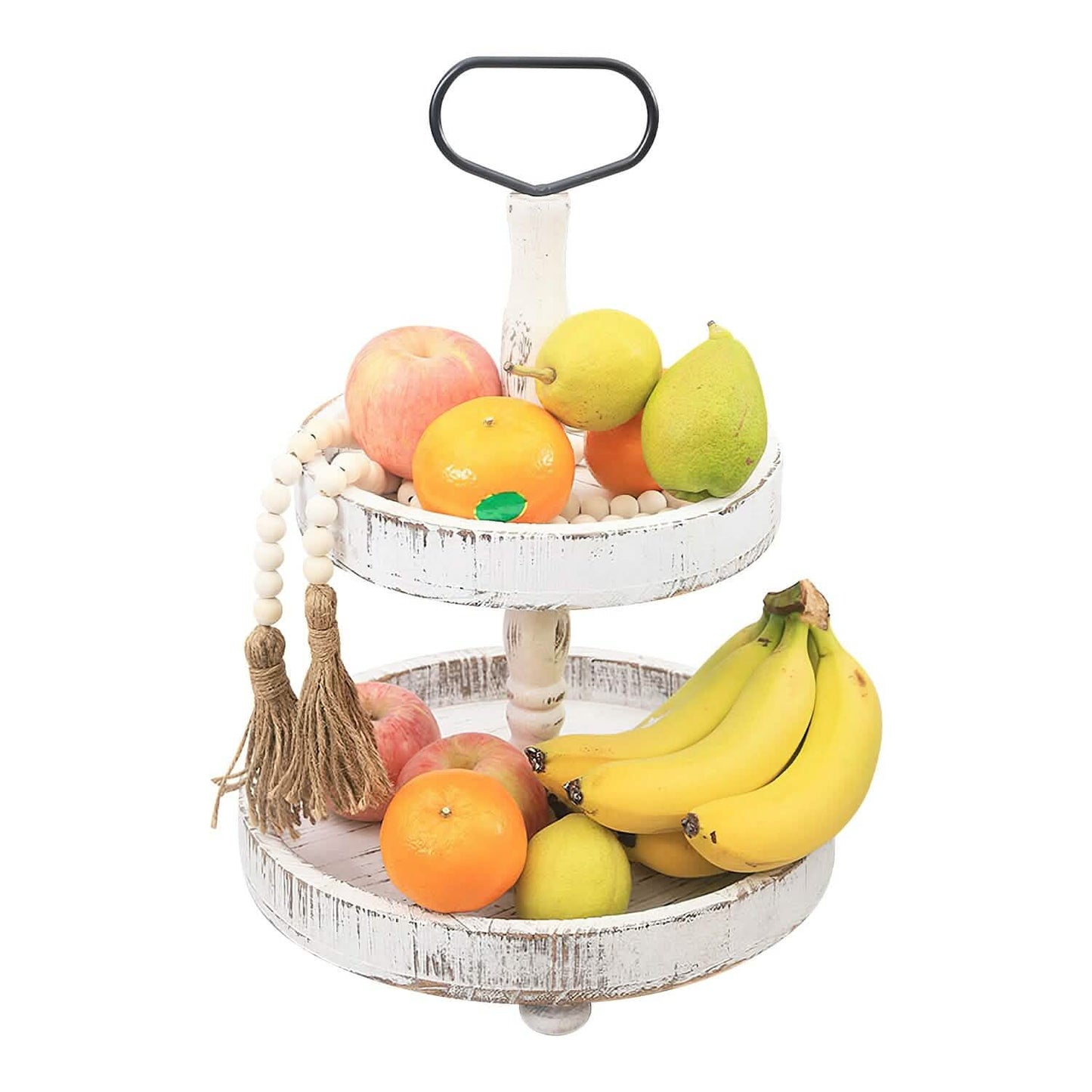 2-Tier Serving Tray Round Farmhouse Kitchen