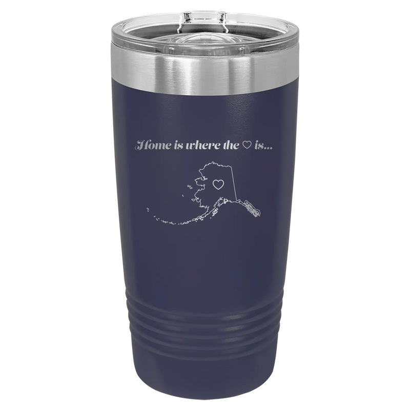 Alaska Heart 20 oz Tumbler | Navy