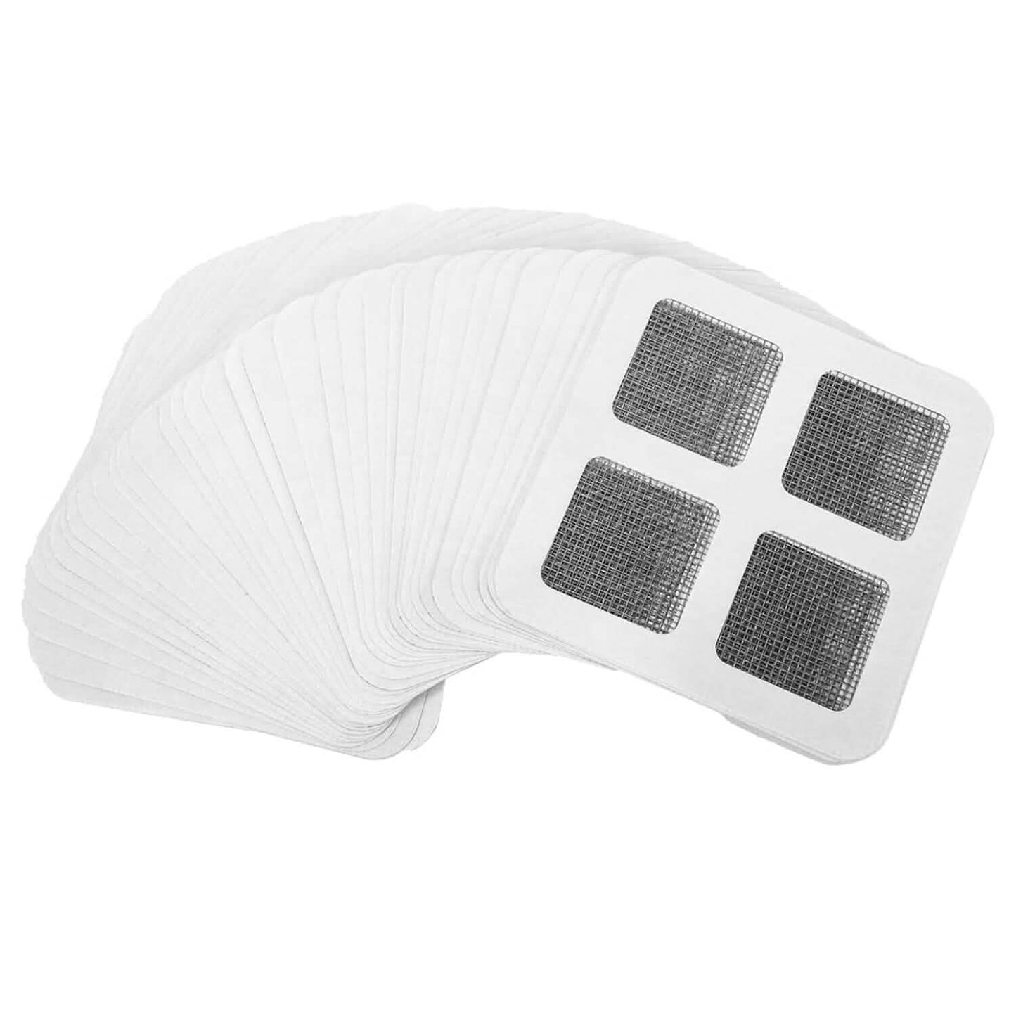 25-Pack:  3.94 x 3.94" Disposable Floor Drain Sticker Hair Catcher