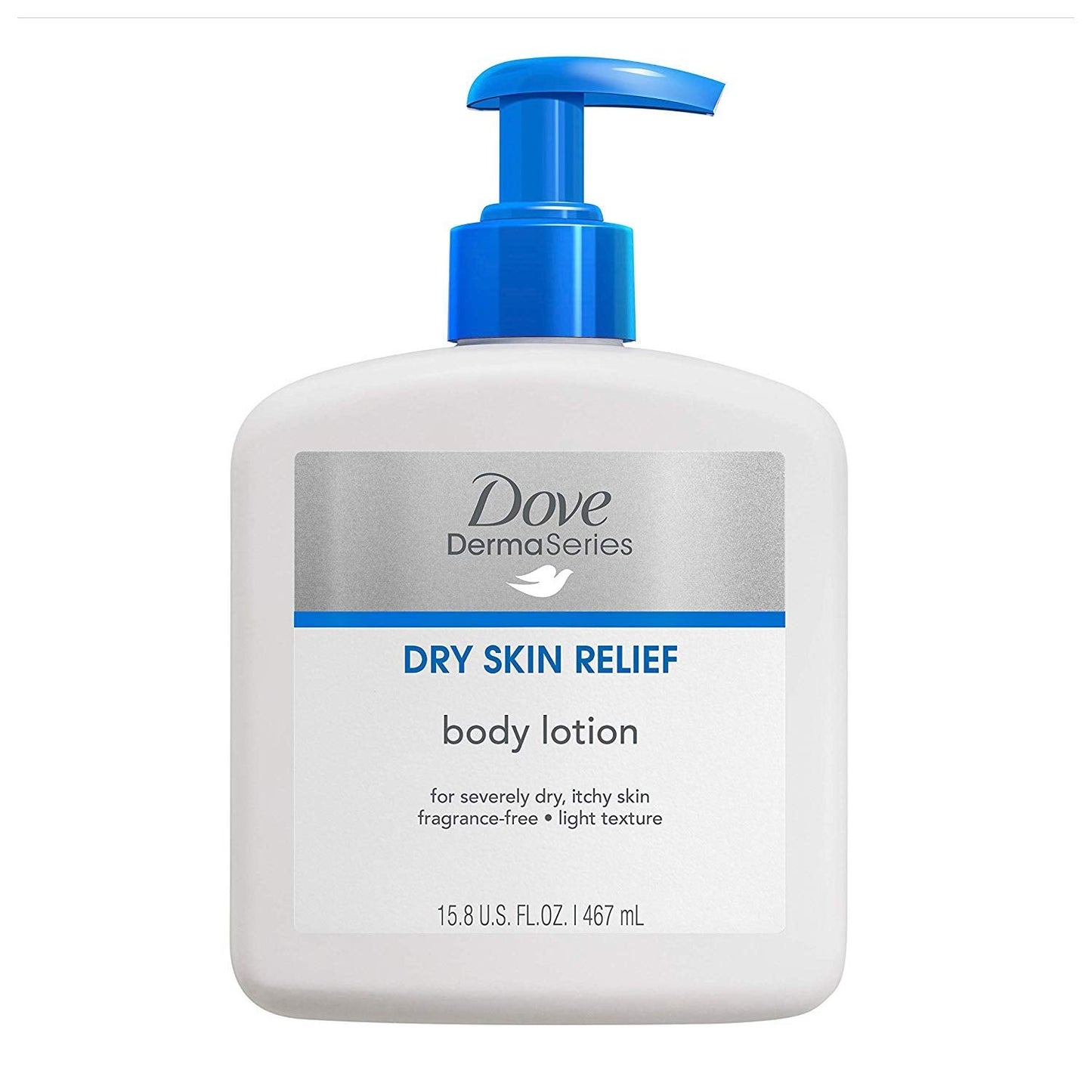 Dove DermaSeries Fragrance-Free Body Lotion for Dry Skin 15.8 oz
