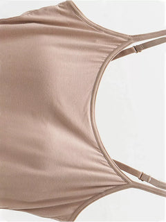Plus Size Modal Adjustable Strap Padded Cami and Shorts Set