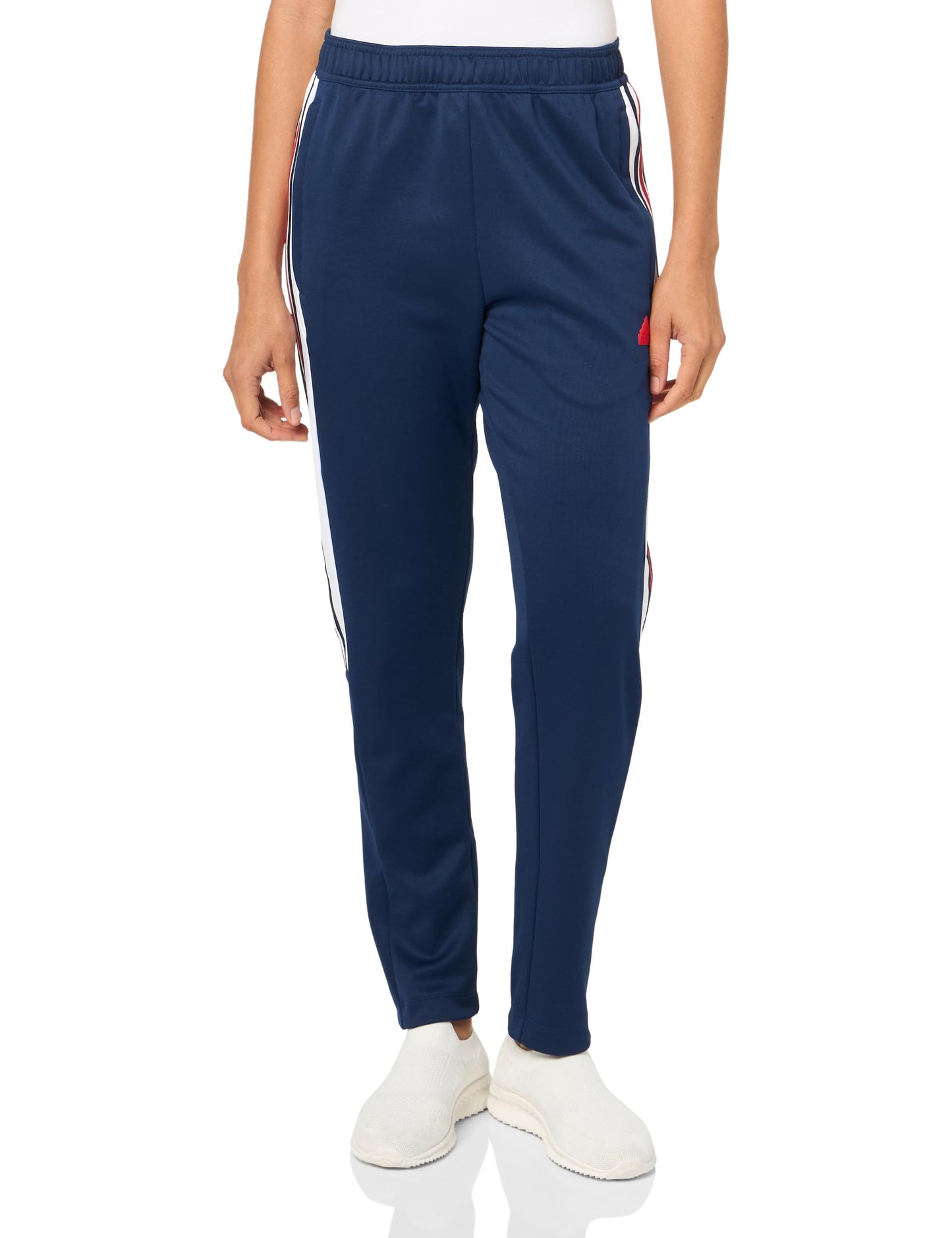 adidas Womens Tiro Cut 3-Stripes Track Pants Team Navy Blue/White/Better Scarlet