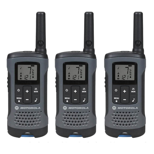 3-Pack: Motorola Solutions, Portable FRS, T200TP Talkabout Two-Way Radios (Refurbished)