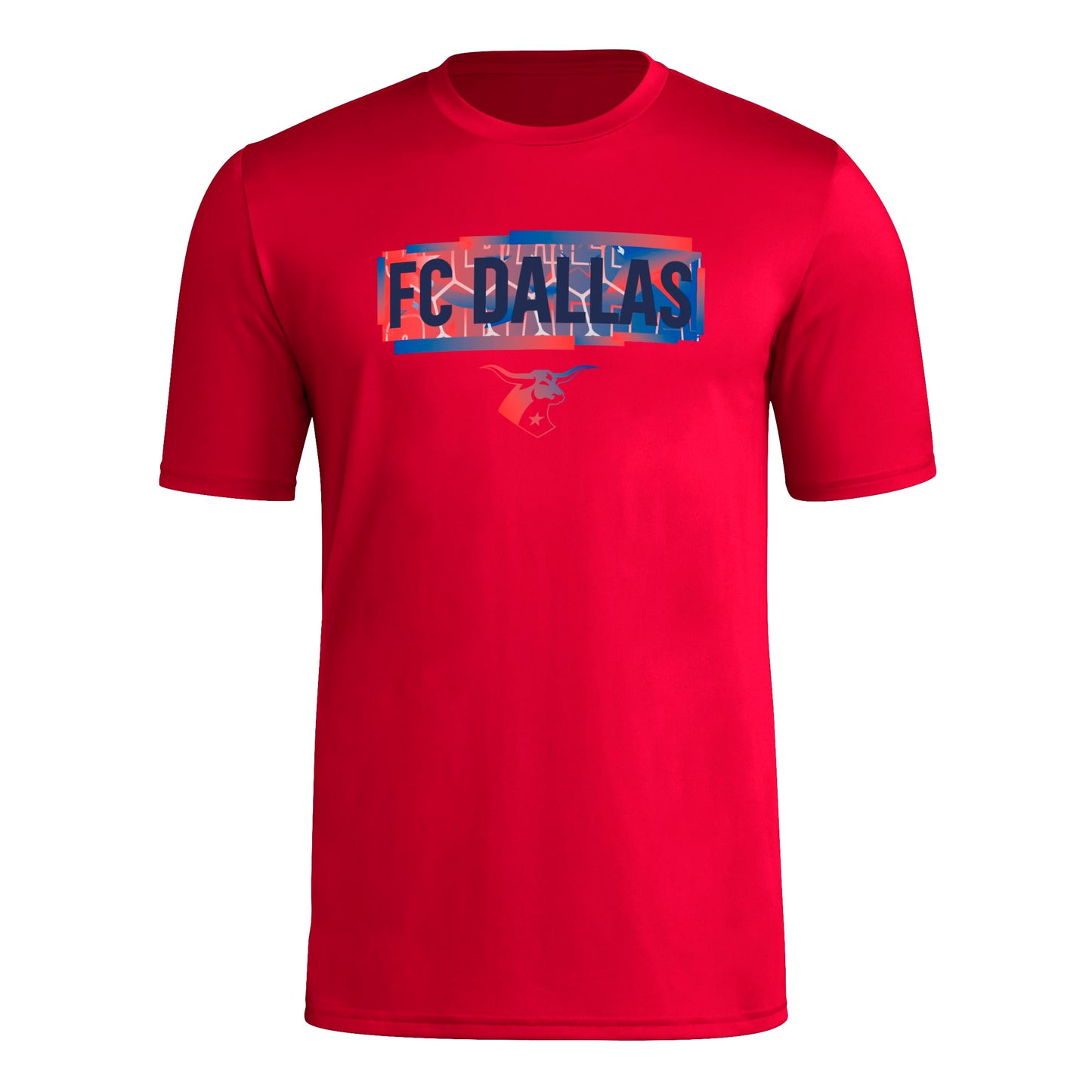 adidas Mens Short Sleeve Pre-Game T-Shirt Team Power Red/Fc Dallas 3X-Large
