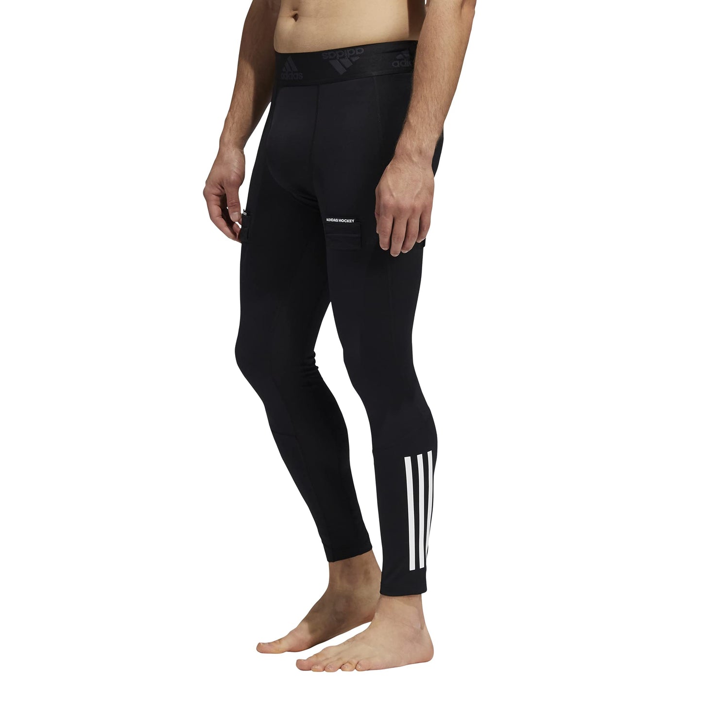 adidas Mens Hockey Baselayer Pants Black X-Small