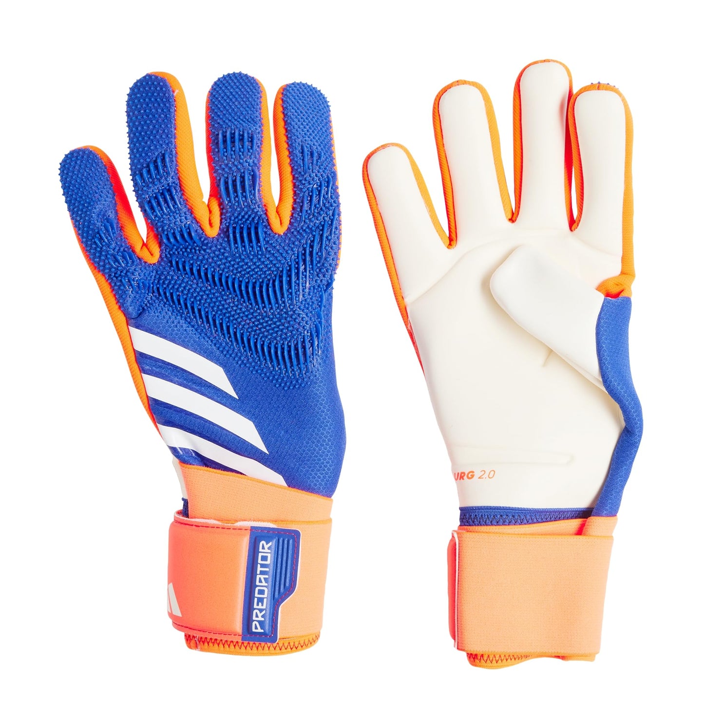 adidas Unisex Competition Goalie Gloves Lucid Blue/Solar Red/White 10
