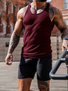 Men's Plus Size Round Neck Tank