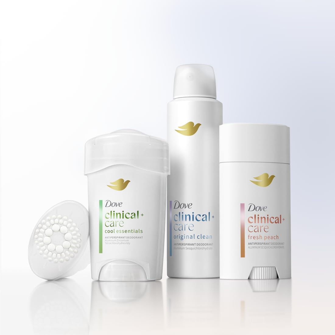 Dove Clinical + Care Antiperspirant Deodorant Dry Spray for Women Soft Sensitive for Sensitive Skin Hypoallergenic 3.8 oz