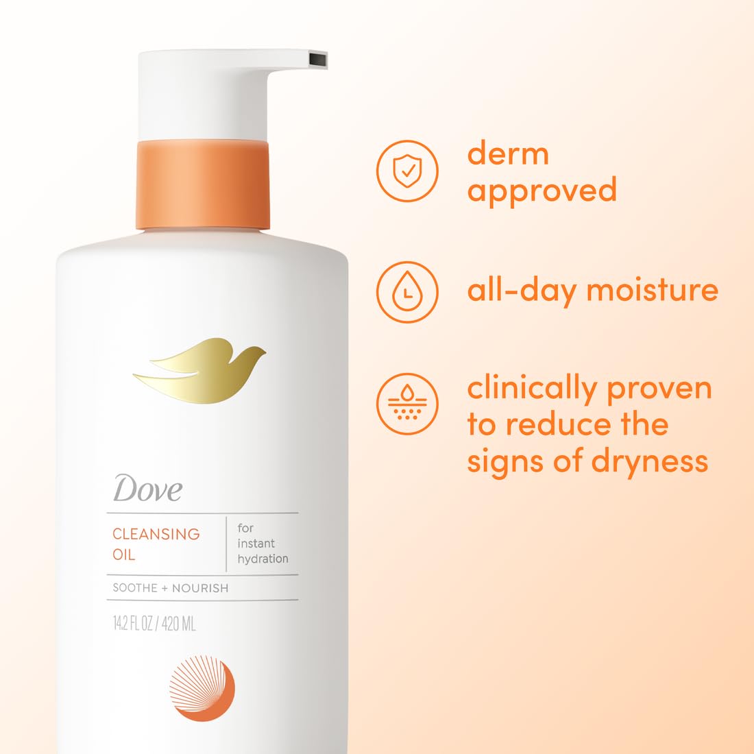 Dove Shower Body Oil Wash for Women - Ultra‑Moisturizing Feminine Wash For Dry & Itchy Skin, 14.2 oz