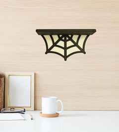 Spider Web Floating Shelf | Spooky Halloween Decor Shelf | 9" Wide x 5" Deep | Made in USA