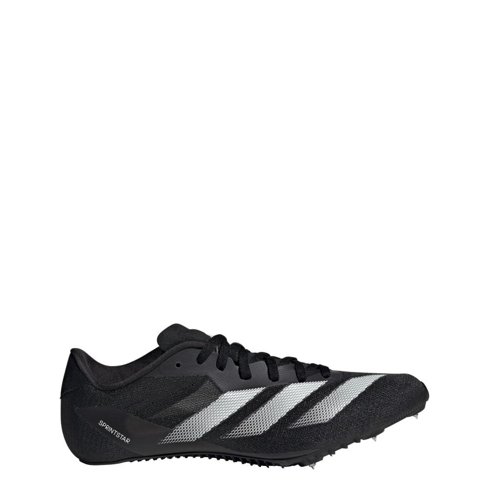 adidas Unisex Adizero Sprintstar Track and Field Sneaker Black/Zero Metallic/White 7.5 US Men