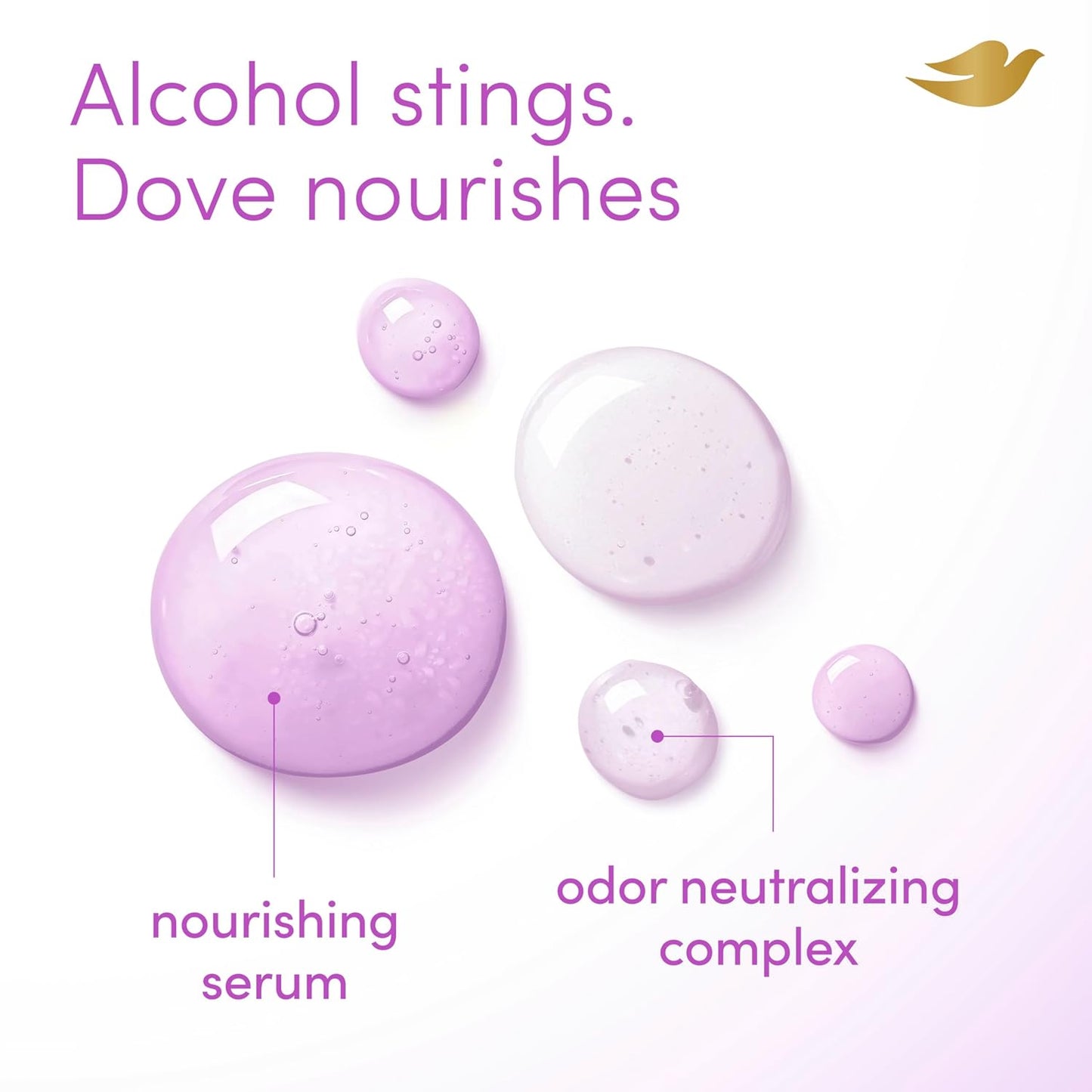 Dove Whole Body Deo Alcohol Free Deodorant Spray for Women 72-hour odor control Lavender Bloom 4 oz