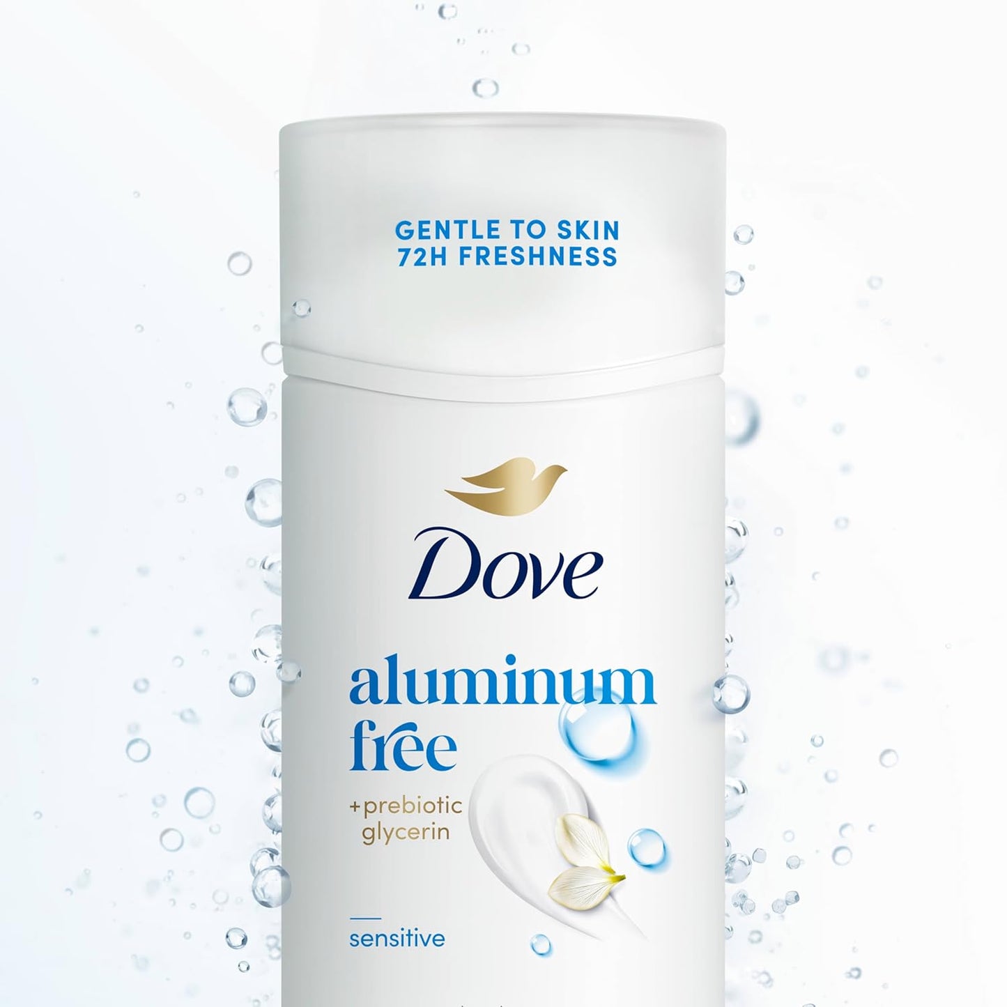 Dove Deodorant Stick Sensitive for 72 Hour Odor Protection Aluminum Free 2.4 oz