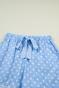 Polka Dot Top & Shorts Pajama Set