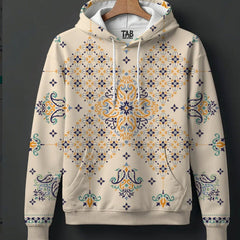 Mens Casual Hooded Long-sleeve Sweatshirt