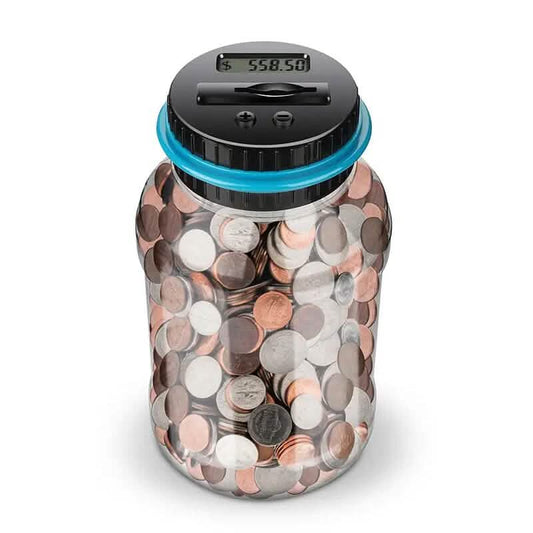 800+ Coin Capacity Digital Counting Money Jar