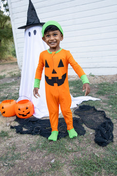 Pumpkin Patch PJ + Hat Costume Set