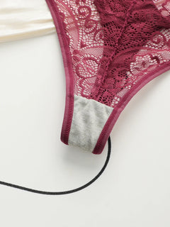 3pcs fashionable multi-color lace thong sexy Lingerie lightweight and easy to clean women's underwear C937