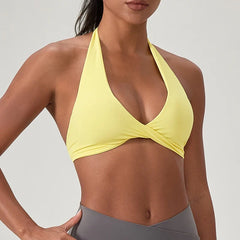 FlexiFit Halter: Stylish Yoga Gym Bra for Women